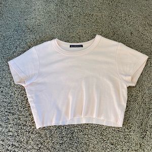 BRANDY MELVILLE LIGHT PINK BABY TEE